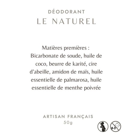 Déodorant le naturel