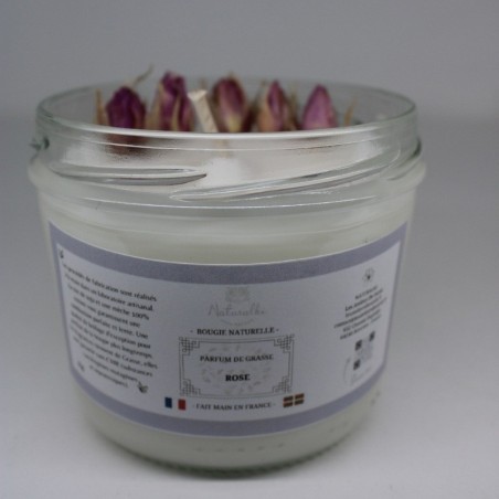 Bougie végétale rose